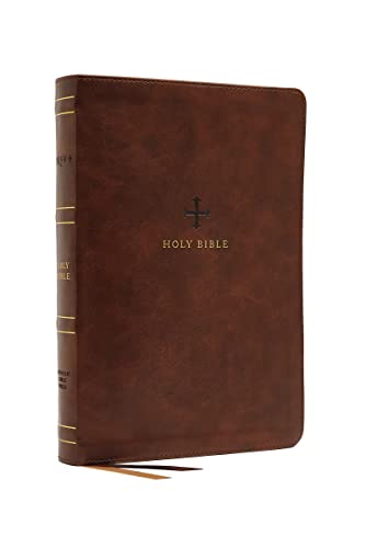 Holy Bible: New Revised Statndard Version, Catholic Bible, Brown, Thinline Edition, Leathersoft, Comfort Print
