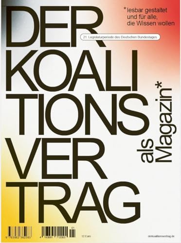 Der Koalitionsvertrag Als Magazin