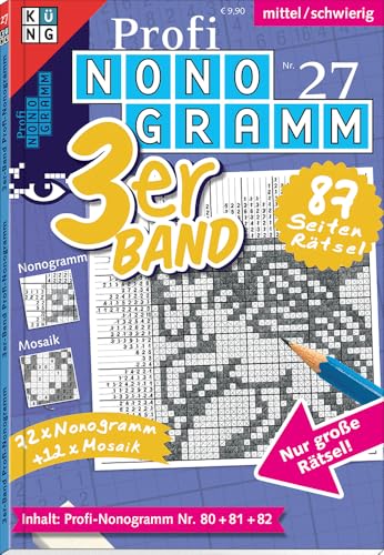 Profi Nonogramm 3Er-Band 27: Rätsel Fürs Auge