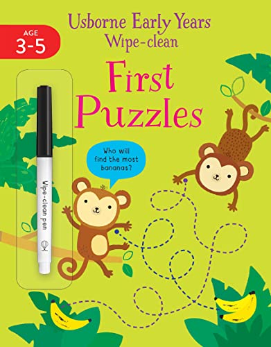 Early Years Wipe-Clean First Puzzles (Usborne Early Years Wipe-Clean, 21)