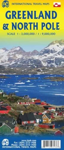North Pole & Greenland: Touristische Karte Grönland 1:3000000
