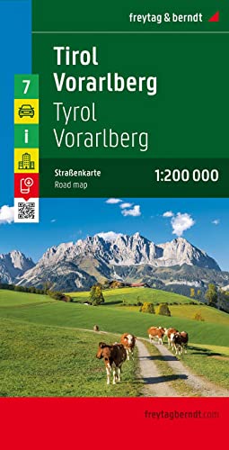 Tirol Vorarlberg 1:200.000: Toeristische Wegenkaart 1:200 000