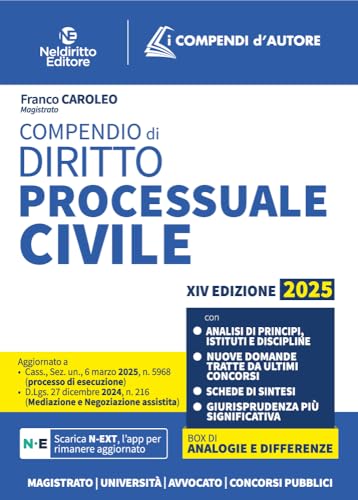 Compendio Di Procedura Civile 2025, Aggiornato Al I E Al Ii Correttivo Cartabia In Tema Di Mediazione E Negoziazione Assistita