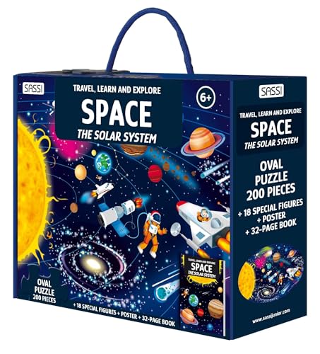 Space. The Solar System. Travel, Learn And Explore. Ediz. A Colori. Con Oval Puzzle. Con 18 Special Figures. Con Poster