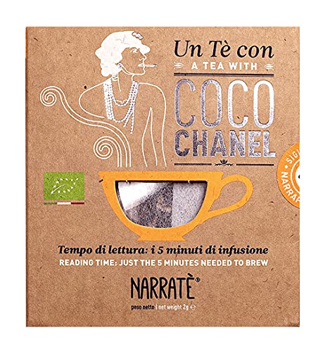 Un Tè Con Coco Chanel. A Tea With Coco Chanel. Con Filtro Di Tè Con Blend Ispirato A Chanel N.5
