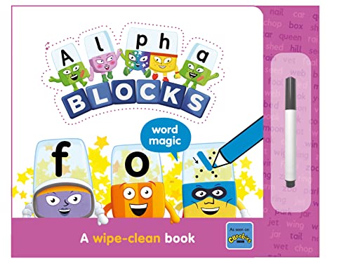 Alphablocks Word Magic: A Wipe-Clean Book (Alphablocks Wipe Clean Titles) Includes A Free Pen! Home Learning Resource For Ks1 Ages 3-6