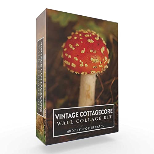 Vintage Cottagecore Wall Collage Kit: 60 Cards To Make Your Space Feel Beautiful, Natural, And Timeless!