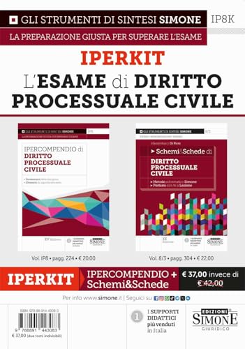Iperkit L'Esame Di Diritto Processuale Civile - Ipercompendio Di Diritto Processuale Civile + Schemi&Schede Di Diritto Processuale Civile