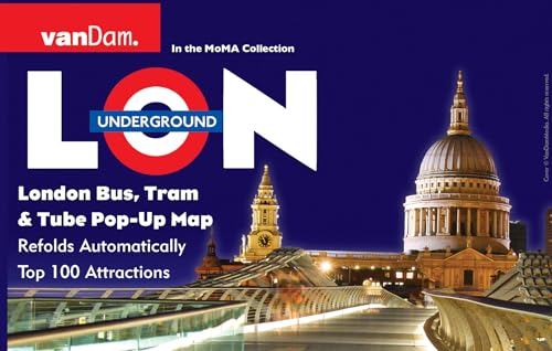 London Pop-Up Tube Map By Vandam - Transport Edition: Top 100 Locations