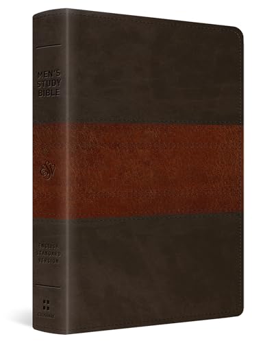 Holy Bible: English Standard Version, Trutone, Forest/Tan, Trail Design, Men'S Study Bible With Ribbon Marker