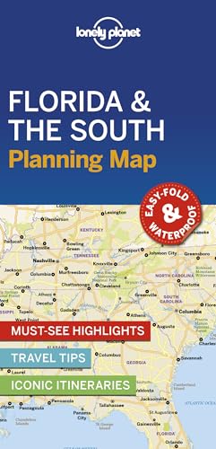 Lonely Planet Florida & The South Planning Map