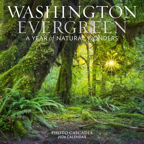 Washington Evergreen Wall Calendar 2026: A Year Of Natural Wonders