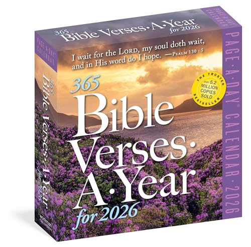 365 Bible Verses-A-Year Page-A-Day® Calendar 2026: Timeless Words From The Bible To Guide, Comfort, And Inspire