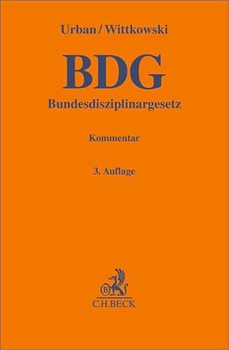 Bundesdisziplinargesetz. Bdg: Kommentar