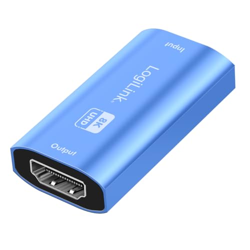 Logilink Hd0064 - Ripetitore Hdmi Fino A 20 M In Ultra Hd 8 K/60 Hz, Hdcp 2.3