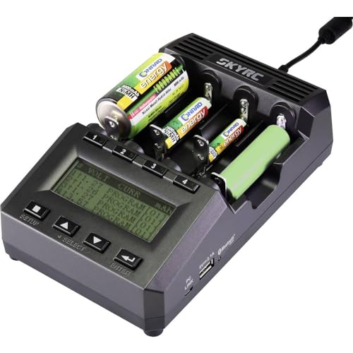 Skyrc Mc3000 Caricabatterie Per Batterie Rotonde Agli Ioni Di Litio, Lifepo, Li-Polimero, Nicd, Nimh, Nizn, Ram 10440, 14500, 16340, 16650, 17500, 176