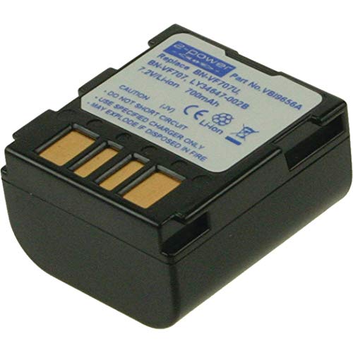 2-Power 700 Mah Agli Ioni Di Litio (7,2 V) Camcorder Sostituisce Batteria Per Bn-Vf707