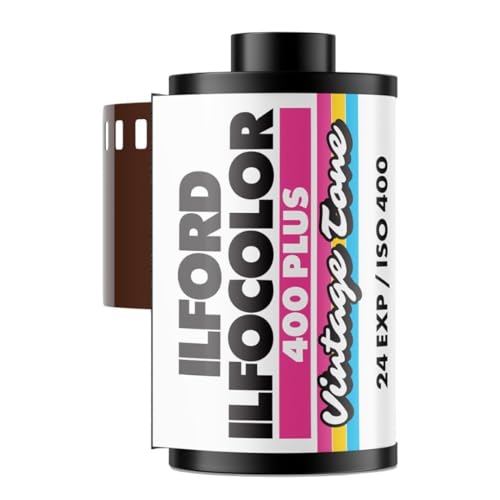 Ilford Ilfocolor - Pellicola A Colori Vintage Tone 400 Plus 24 Esposizioni, Rotolo Singolo Per Fotocamere A Pellicola Da 35 Mm E Scatti Di Ispirazione