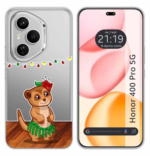 Custodia In Silicone Trasparente Per Huawei Honor 400 Pro 5G Design Suricata Disegni