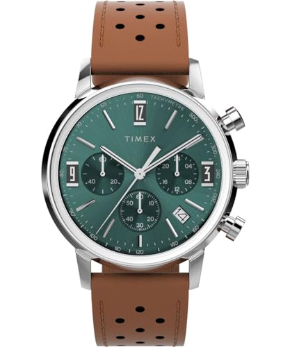 Timex Montre Chronographe Pour Hommes Avec Un Bracelet En Cuir Marlin