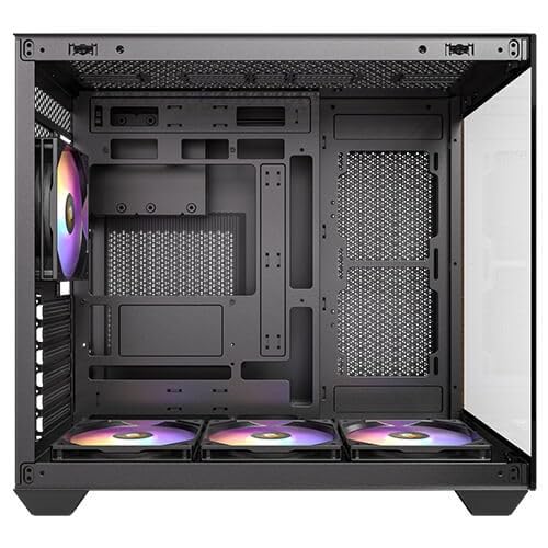 Antec Cx800 Mid Tower Gaming Case, Black, 270 Full-View Tempered Glass, 3 X 120Mm Argb Reverse Fans, 1X Usb 2.0 / 1X Usb 3.0, Atx, Micro Atx, Itx