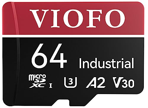 Viofo Mlc V30 U3 - Scheda Di Memoria Sd Da 64 Gb Ad Alta Velocità Con Adattatore, Compatibile Con Telecamera Wifi 1080P 2K 4K
