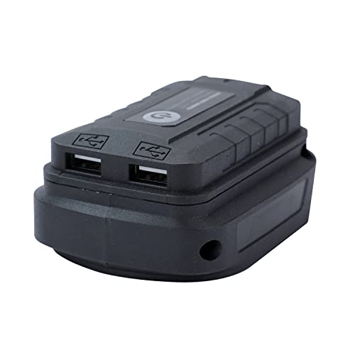 Aim Tools Adattatore Batteria Usb Compatibile Con Makita 14,4V 18V 21V Li-Ion Batteria Con Luce Di Lavoro A Led E Doppie Porte Usb Caricabatterie Font