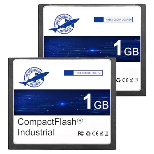 Dogfish 2Pack 1Gb Compact Flash Card Scheda Di Memoria Industriale Cf Tipo I Ad Alte Prestazioni Fat16 Per Apparecchiature Industriali E Fotocamere Di