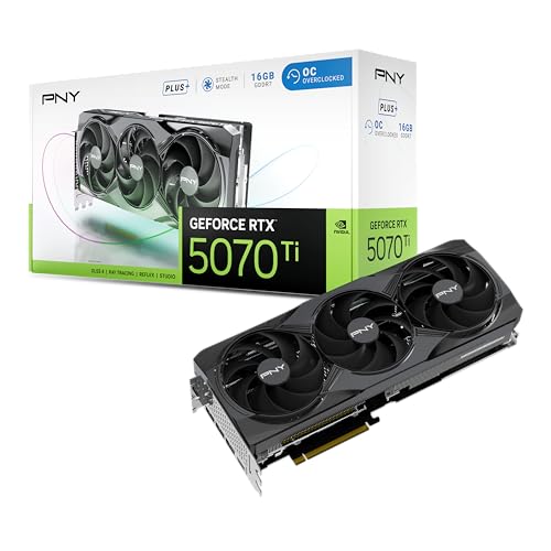 Pny Scheda Grafica Geforce Rtx™ 5070 Ti 16Gb Overclocked Triple Fan Plus Dlss 4