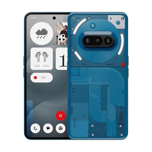 Nothing Phone (3A) Smartphone, 17,7 Cm (6,8 Pollici), Display Amoled, 120 Hz, 50 Mp, Sistema Tripla Fotocamera, Processore Snapdragon 7S Gen3, Bluetoo