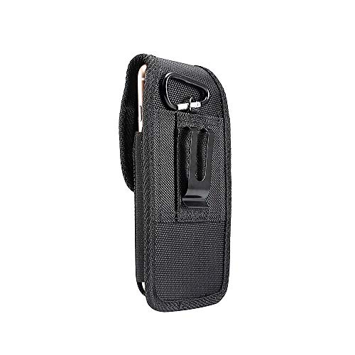 Dfv Mobile - Custodia Fondina Da Cintura In Nylon Con Clip In Metallo E Portacarte Per Nokia 6310 (2024) - Nero
