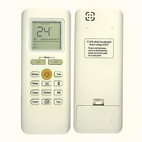 Telecomando Universale Per Climatizzatore Condizionatore Per Midea Rg70A/Bgef Rg70E/Bgef Rg70C/Bgef Rg70C/Bgef