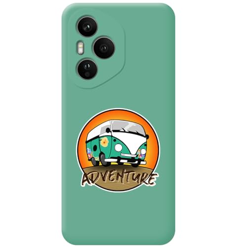 Custodia In Silicone Liquido Verde Per Huawei Honor 400 Pro 5G Design Adventure Disegni