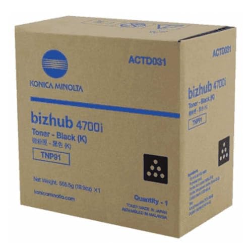 Minolta Konica Tnp-91 Toner Black Actd051 Km Bizhub 4700 I