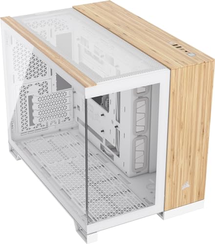 Corsair Geh Matx 2500X (Tempered Glass) White/Bamboo Wood