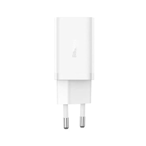Baseus Wall Charger Gan5 40W, 2X Usb C (White)