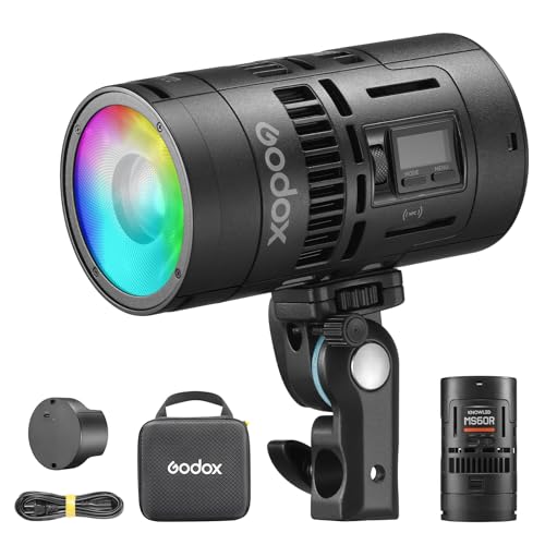 Godox Ms60R Knowled Full Color Led Light,Crmx Radiocomando Godox Continuous Light Per Studio Fotografico (Ms60R)