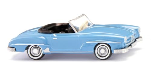 Wiking 0250 02 H0 Mercedes Benz 190 Sl Cabrio, Azzurro