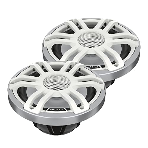 Hmx 6.5 S-Ld-Sw-6.5"" Marine Sport Alta Perforza Coax Speakers Bianco Rgb Led, Set Di 2