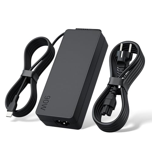 Caricatore Usb C 90W Alimentatore Tipo-C 65W Per Lenovo Thinkpad/Yoga, Hp Spectre,Dell Xps/Latitude,Huawei Matebook Pro,Xiaomi Air,Asus Chromebook Pc