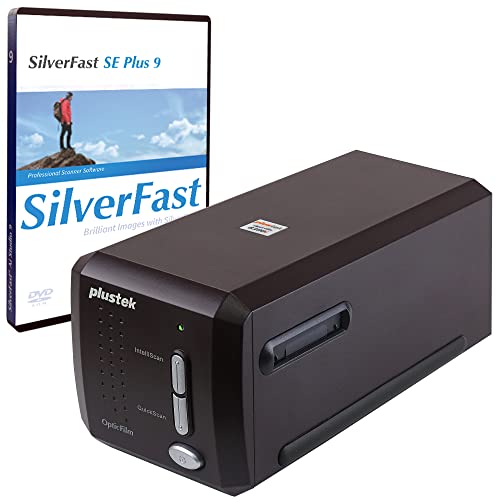Plustek Opticfilm 8300I Se - Scanner Per Negativi E Diapositive Da 35 Mm Con Aumento Della Velocità Di Scansione Del 38%, Silverfast Se Plus 9 + Quick