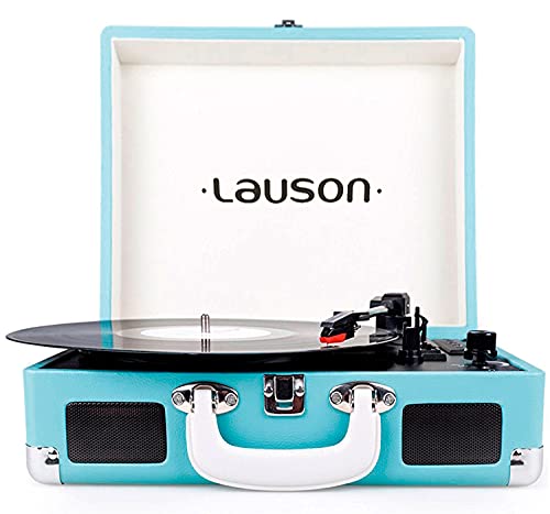 Lauson Cl604 Giradischi Vintage Bluetooth | Usb Funzione Codifica Registrazione In Mp3, Digitalizza Musica Del Vinile | Lettore Vinile Portatile 3 Vel