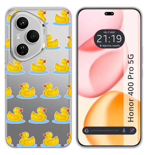 Custodia In Silicone Trasparente Per Huawei Honor 400 Pro 5G Motivo Anatra Disegni