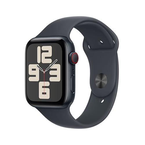 Apple Watch Apple Watch Se Gps + Cellular 44Mm Boîtier En Aluminium Minuit Avec Bracelet Sport Minuit M L