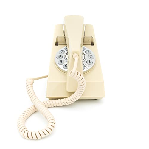 Gpo Trim Telefono Fisso, Con Filo, Quadrante Con Tastierino E Suoneria A Campanello Autentica, Per Casa E Hotel - Avorio