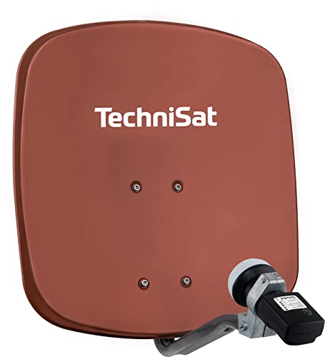 Technisat Digidish 45 - Antenna Parabolica Per 1 Partecipante (Piccola Antenna Parabolica Di 45 Cm - Set Completo Con Supporto A Muro E Cercatore Di S