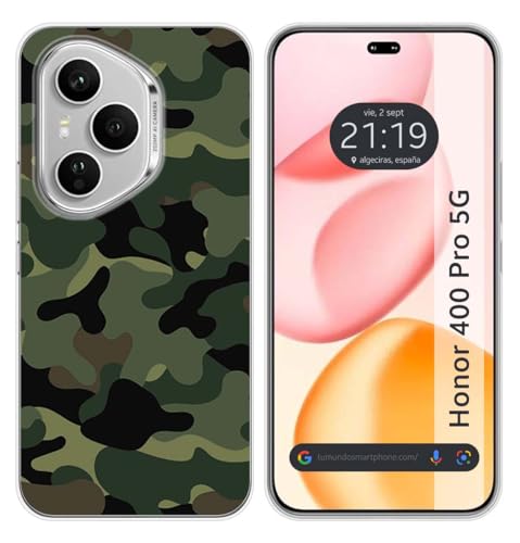 Custodia In Silicone Per Huawei Honor 400 Pro 5G Motivo Mimetico Disegni