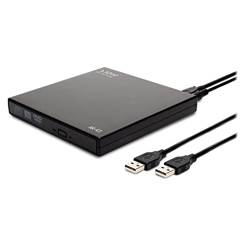 Savio Ak-43 Grabadora Externa Slim Drive Cd/Dvd R/Rw - Negro Usb