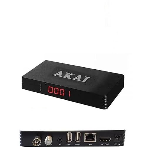 Akai Akdvbtboxsmar - Decoder Digitale Terrestre, Dvb-T2, Nero