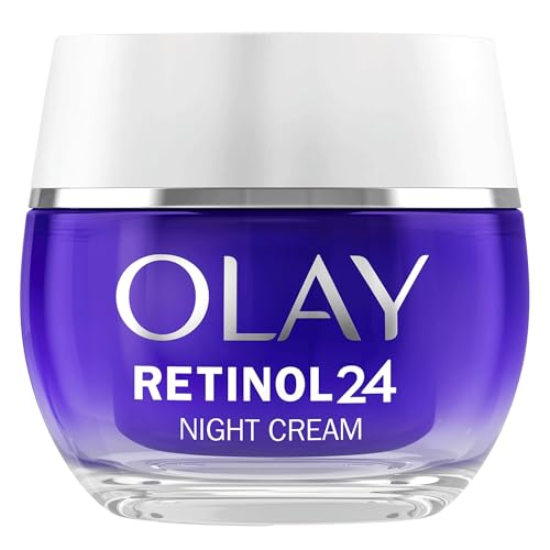 Olay Retinolo 24 Crema Notte Idratante Viso Cura Della Pelle Con Vitamina E Antiossidante. Cura Della Pelle Well-Aging Durante La Notte: Ammorbidisce,